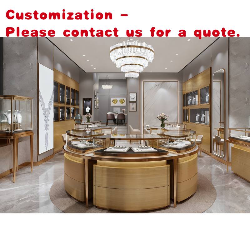 Interior Design Dubai - การออกแบบตกแต่งภายในร้านขายเครื่องประดับสไตล์โมเดิร์นแบบดูไบ พร้อมตู้โชว์ไฟ LED สำหรับจัดแสดงสินค้าในห้างสรรพสินค้า