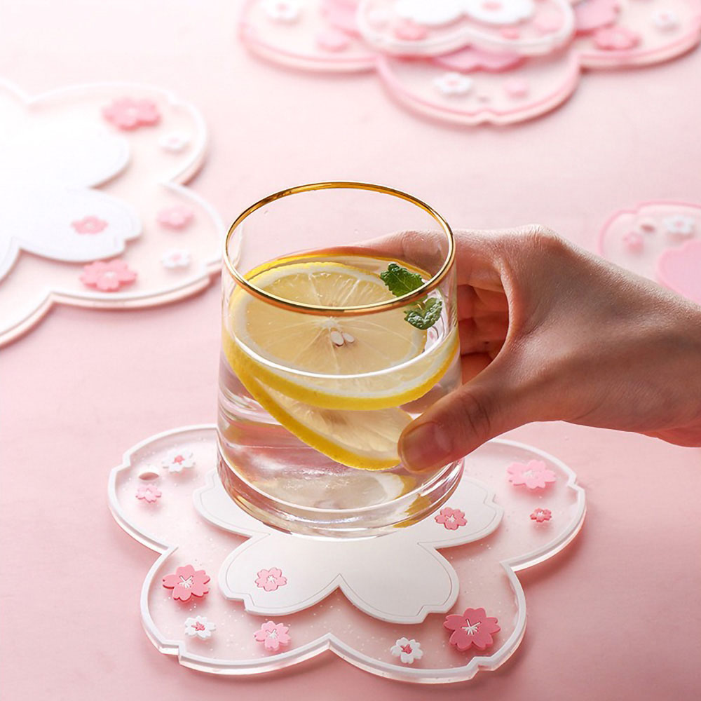 Interior Design Kitchen - Cherry Blossom ฉนวนกันความร้อน Pad โต๊ะรับประทานอาหาร Anti-Skid