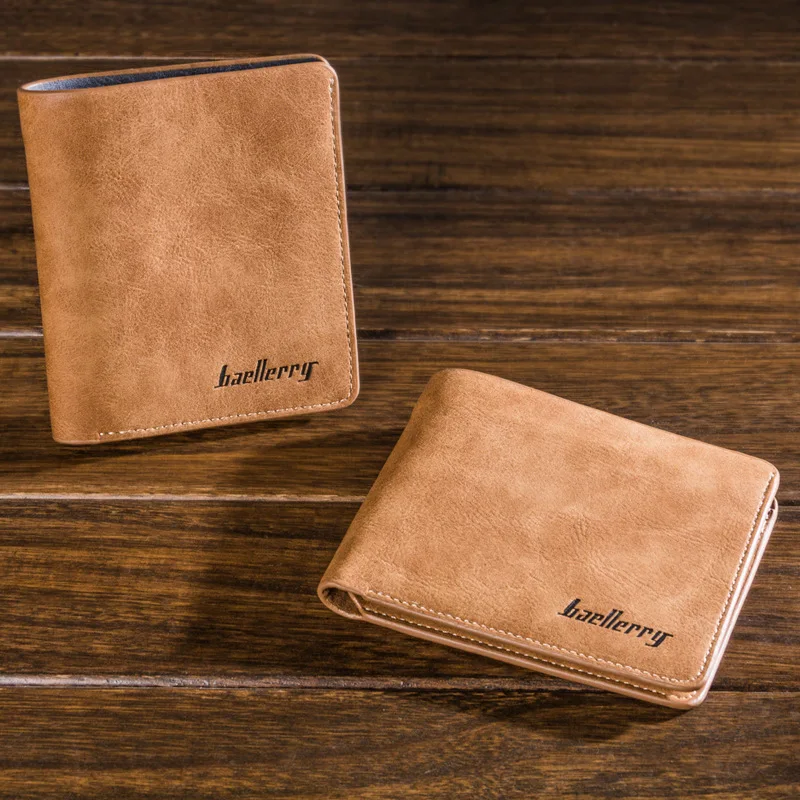 Interior Design Id - Baellerry Slim Vintage Nubuck กระเป๋าสตางค์หนังผู้ชายสั้น Designer