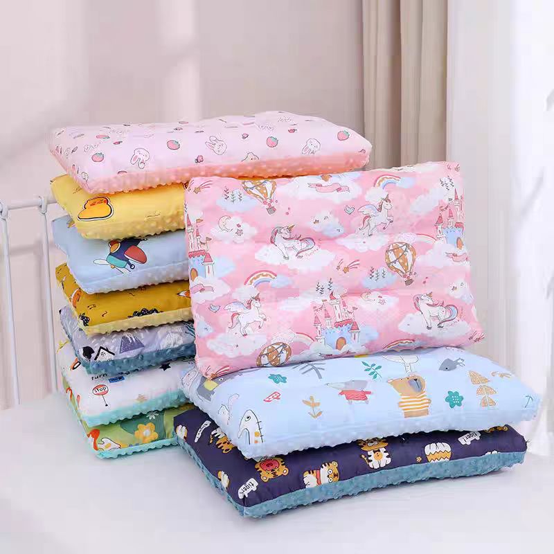 Interior Design Product - หมอนรองคอสำหรับทารกและเด็กเล็ก 1 ชิ้น ทำจากผ้ากำมะหยี่เนื้อนุ่ม ลวดลายการ์ตูนสัตว์น่ารัก ดีไซน์สองด้าน