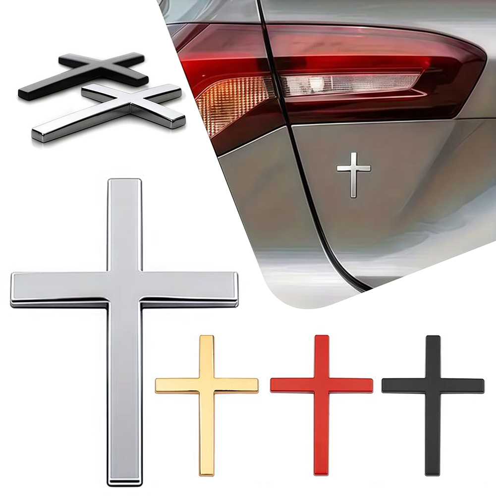 Interior Design Product - คริสเตียน Cross-สติกเกอร์ SUV รถคริสเตียนสัญลักษณ์ป้ายรถ 3D โลหะออกแบบป้ายสัญลักษณ์สำหรับส่วนบุคคลรถภายนอก