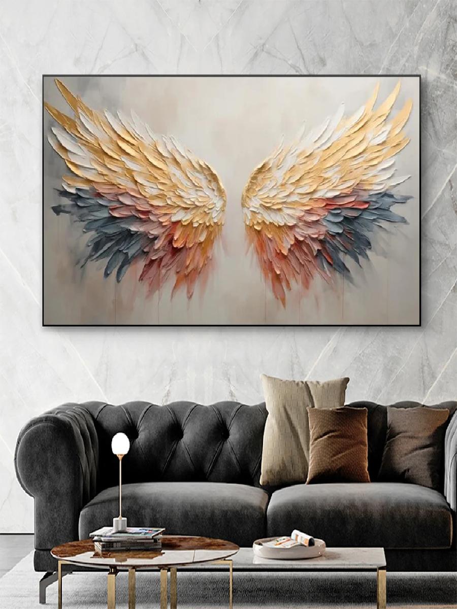 ภาพเขียนสีน้ำมันบนผืนผ้าใบปีกน - Interior Design Sketch บทวิจารณ์และราคา