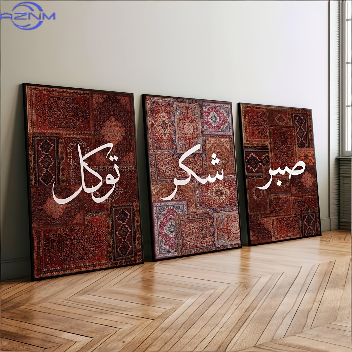 ชุดภาพพิมพ์บนผ้าใบแบบแบน 2 มิต - Printed Rug Abstract บทวิจารณ์และราคา
