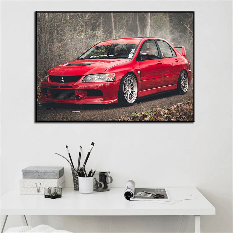 Supercar โปสเตอร์ Lancer Evo ร - Interior Design Sketch บทวิจารณ์และราคา