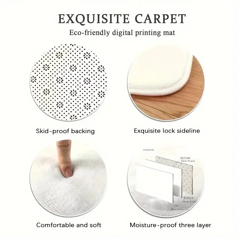 พรมพิมพ์ลายศิลปะนามธรรมสำหรับห - Printed Rug Abstract บทวิจารณ์และราคา
