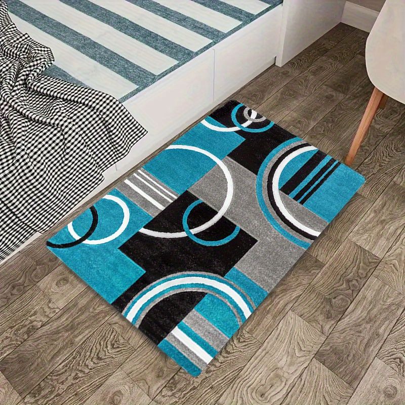 พรมเช็ดเท้าลายเรขาคณิตแบบโมเดิ - Printed Rug Abstract บทวิจารณ์และราคา