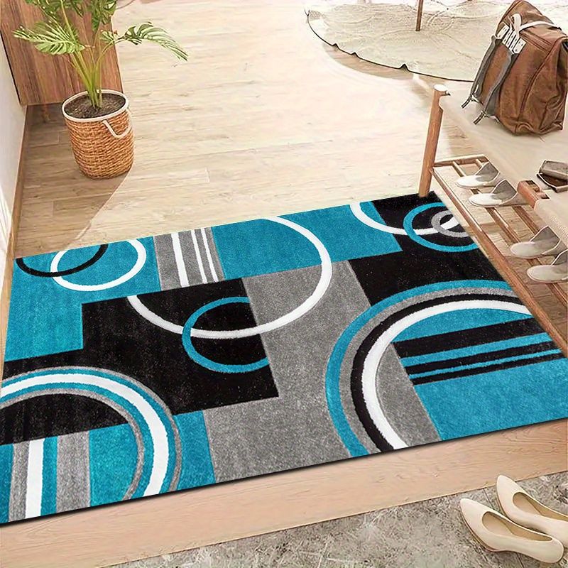 พรมเช็ดเท้าลายเรขาคณิตแบบโมเดิ - Printed Rug Abstract บทวิจารณ์และราคา