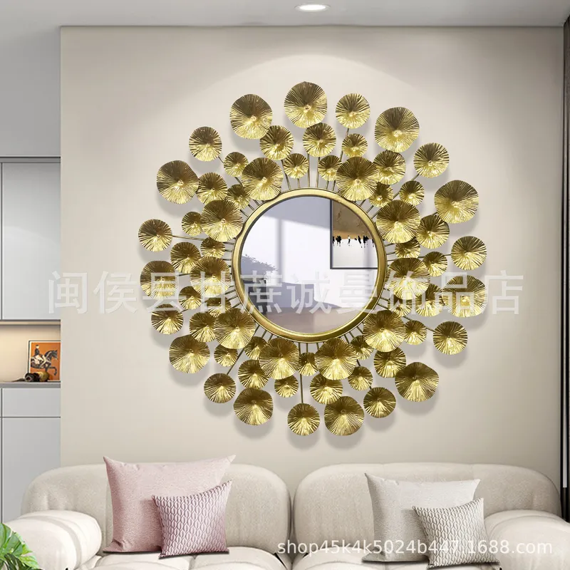 กระจกตกแต่งผนังโลหะสีทองสไตล์ย - Interior Design Luxury Living Room บทวิจารณ์และราคา