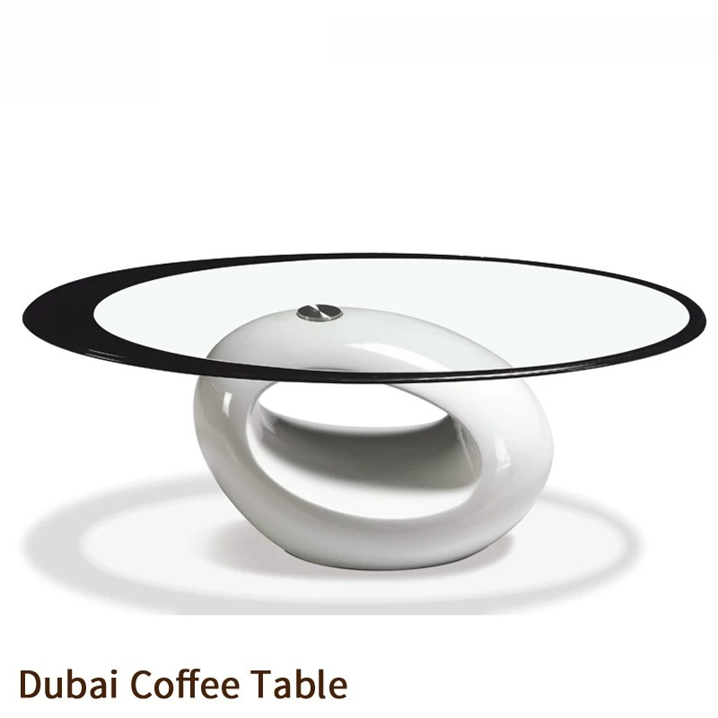 โต๊ะกาแฟกระจกทรงรีดีไซน์สร้างส - Interior Design Dubai บทวิจารณ์และราคา