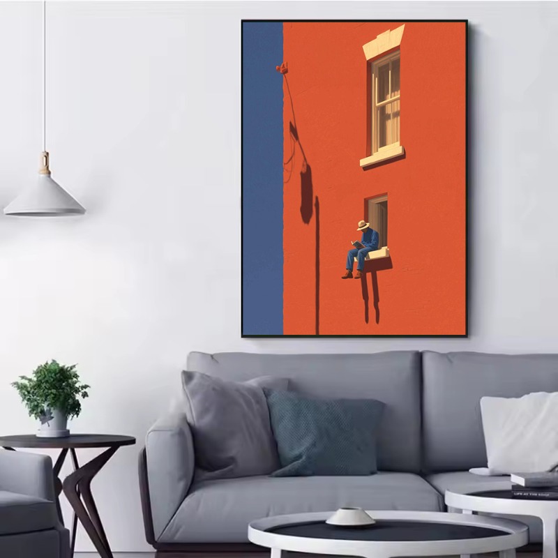 วินเทจ มินิมอลลิสต์ ภาพนามธรรม - Interior Design House บทวิจารณ์และราคา