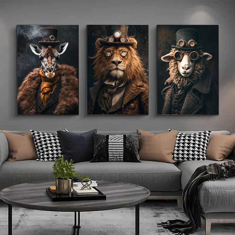 โปสเตอร์ภาพพิมพ์รูปสัตว์แนวสตี - Interior Design Sketch บทวิจารณ์และราคา