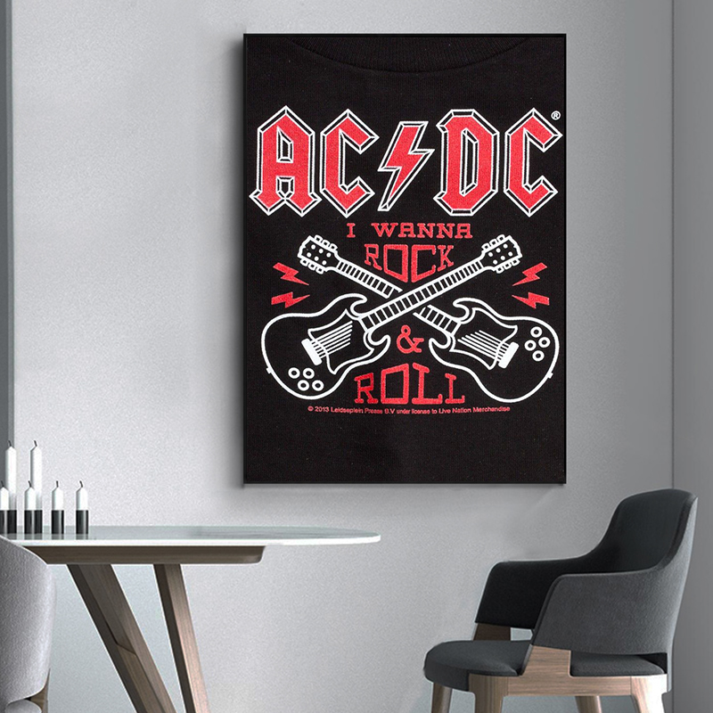 AC_DC Band Canvas Art Retro โป - Interior Design Sketch บทวิจารณ์และราคา