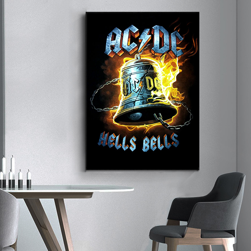 AC_DC Band Canvas Art Retro โป - Interior Design Sketch บทวิจารณ์และราคา