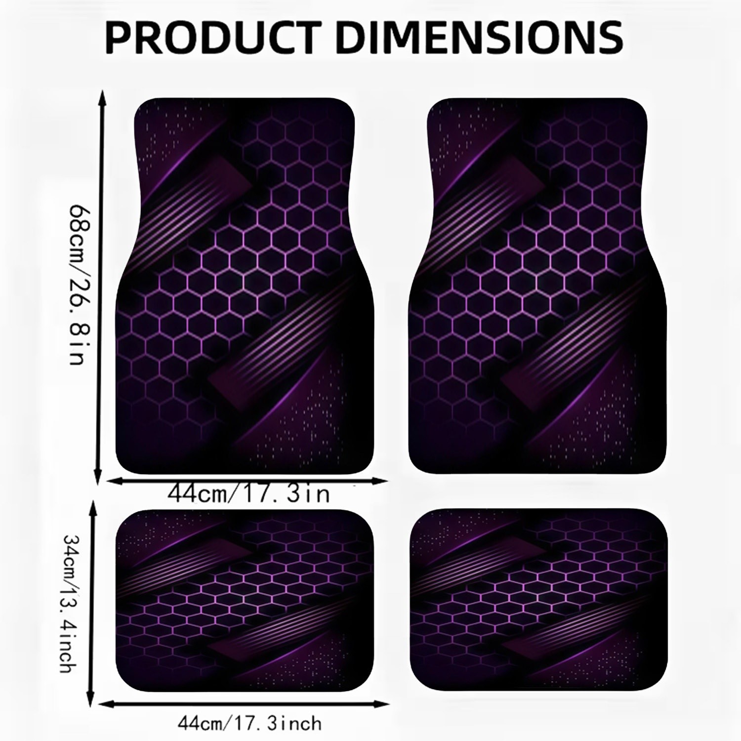 พรมปูพื้นรถยนต์ 4 ชิ้น วัสดุโพ - Interior Design Grid บทวิจารณ์และราคา