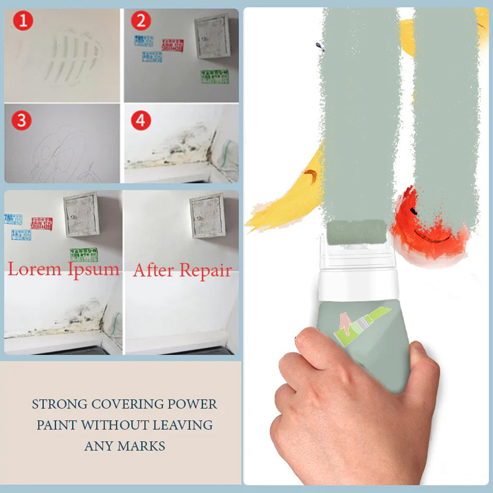 ลูกกลิ้งทาสีซ่อมผนังสีขาว 100  - Interior Design Sketch บทวิจารณ์และราคา