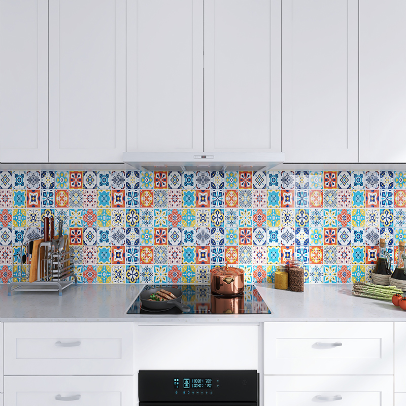 สติกเกอร์ติดผนังครัว PVC แบบยุ - Interior Design Kitchen บทวิจารณ์และราคา