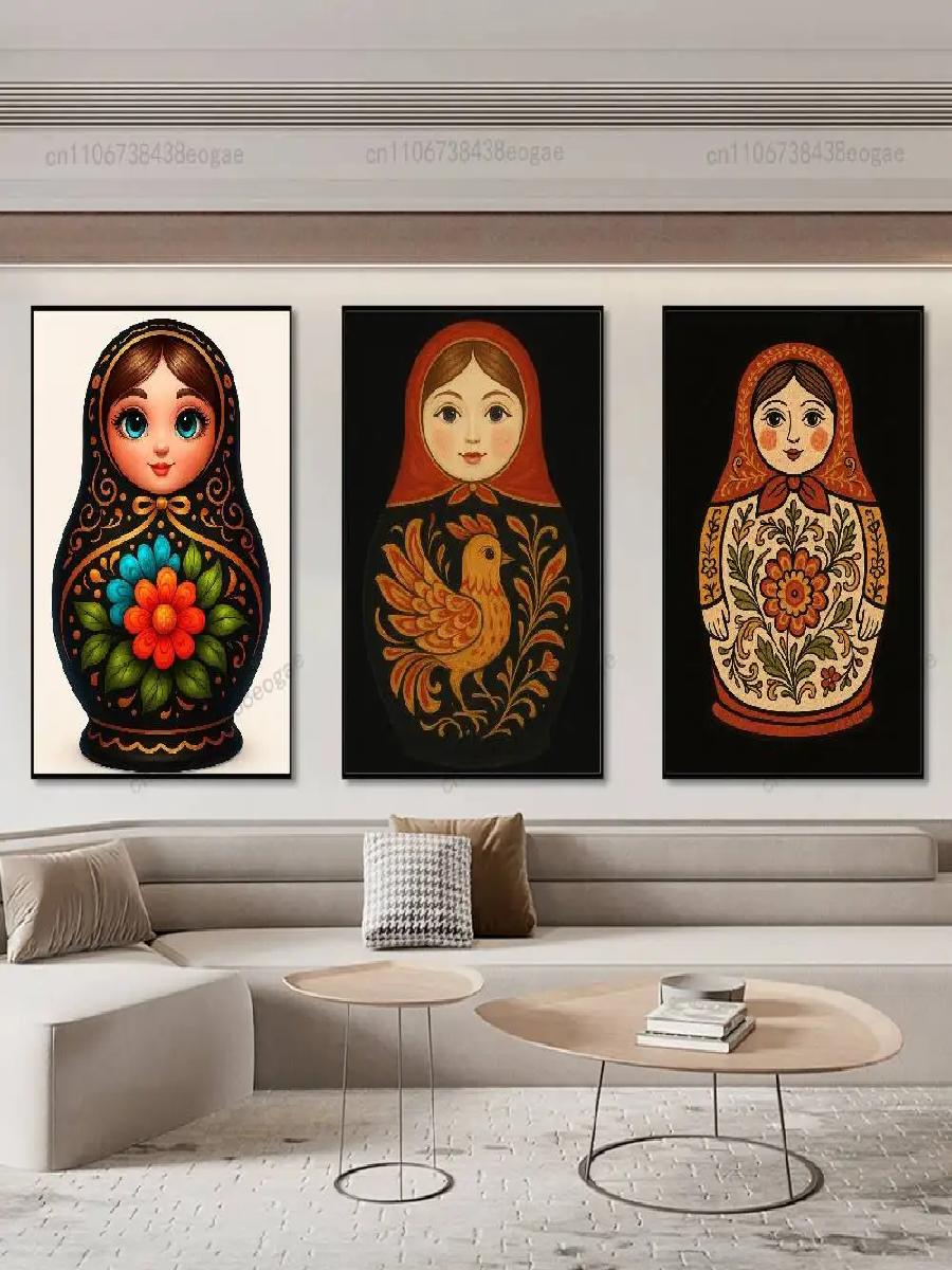 ตุ๊กตามาตรีออชก้าศิลปะรัสเซียโ - Interior Design Hd บทวิจารณ์และราคา