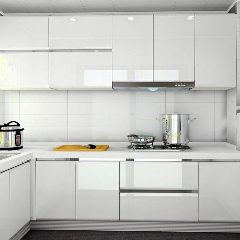 สติ๊กเกอร์ติดผนังสีขาวเงาสำหรั - Interior Design Kitchen บทวิจารณ์และราคา