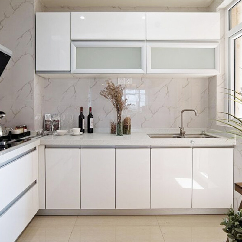 สติ๊กเกอร์ติดผนังสีขาวเงาสำหรั - Interior Design Kitchen บทวิจารณ์และราคา