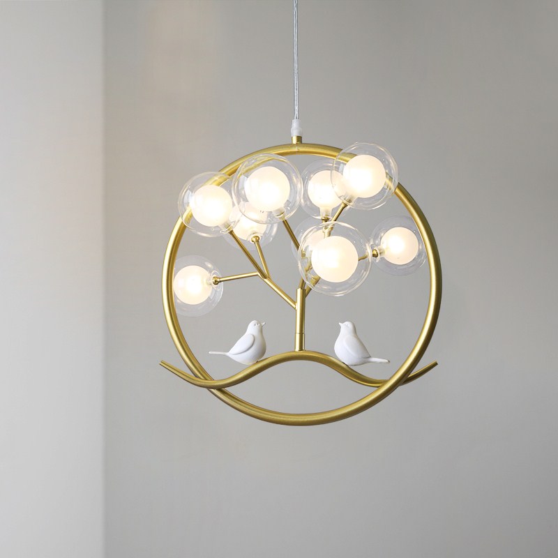 Nordic Ballโคมระย้าทองออกแบบสา - Interior Design Kitchen Modern บทวิจารณ์และราคา