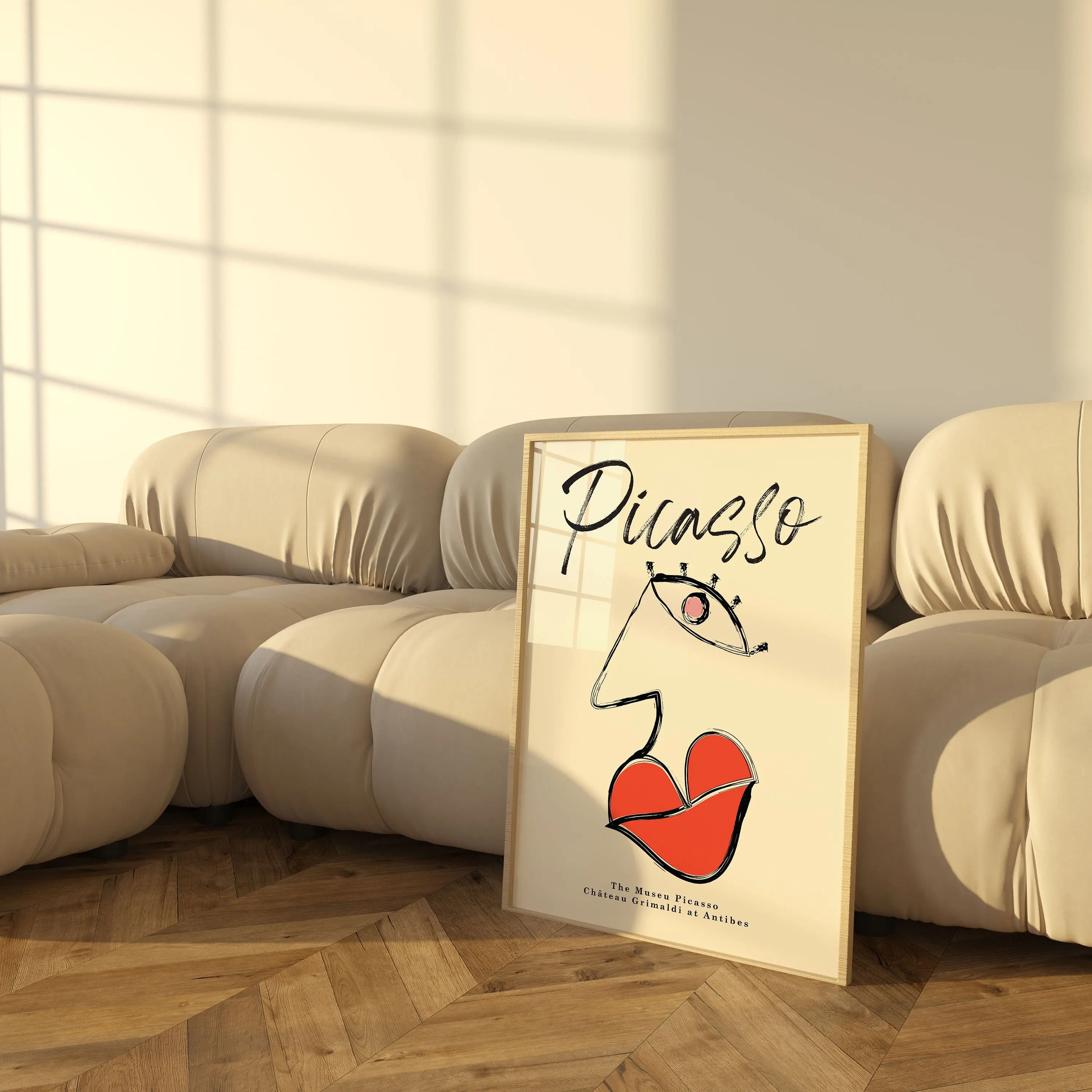 Picasso Exhibition Wall Art พิ - Interior Design Sketch บทวิจารณ์และราคา