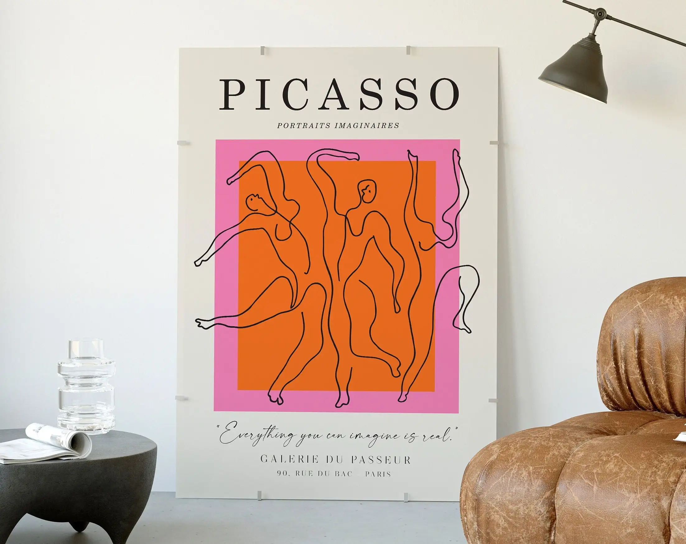 Picasso Exhibition Wall Art พิ - Interior Design Sketch บทวิจารณ์และราคา