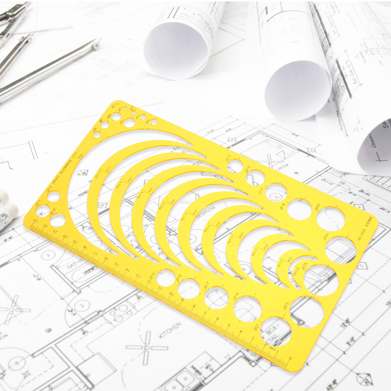 ชุดแม่แบบไม้บรรทัดโค้งหลายรูปท - Engineering And Interior Design บทวิจารณ์และราคา