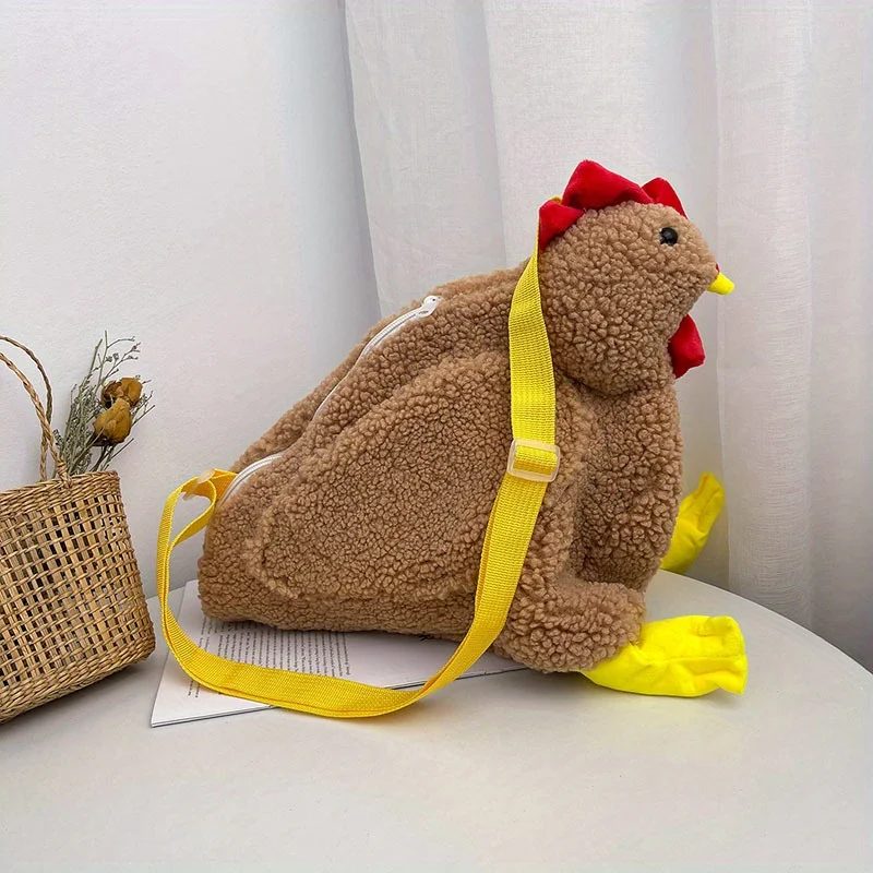 กระเป๋าสะพายข้างรูปไก่ เนื้อผ้ - Interior Design Whimsical บทวิจารณ์และราคา